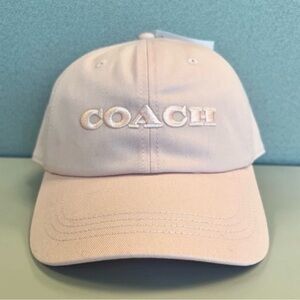New Coach Embroidered Baseball Cap- Blush